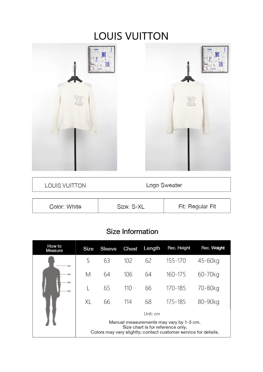 Louis Vuitton Off White Letter Intarsia Crewneck Sweater product photo from LabelPicks