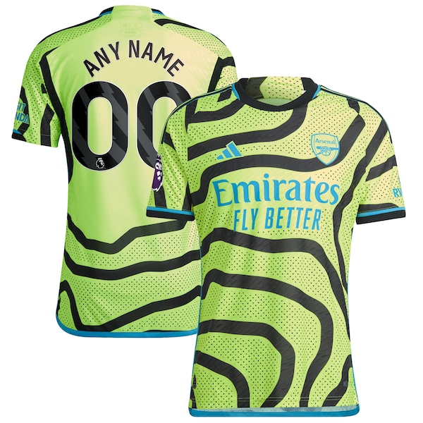 Arsenal adidas 2023/24 Away Authentic Custom Jersey - Yellow