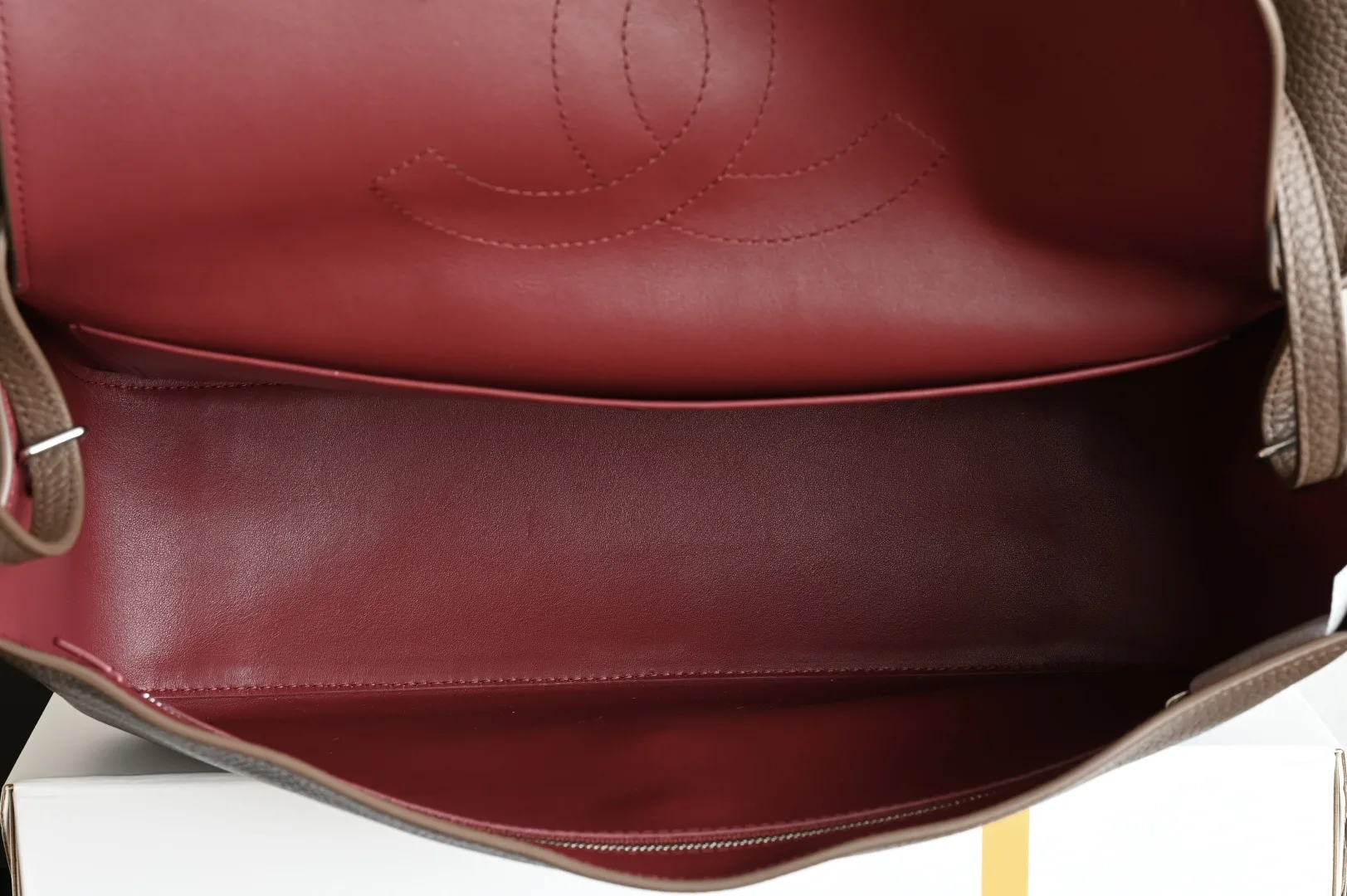 Chanel Brown Grained Leather Shoulder Bag product photo from LabelPicks