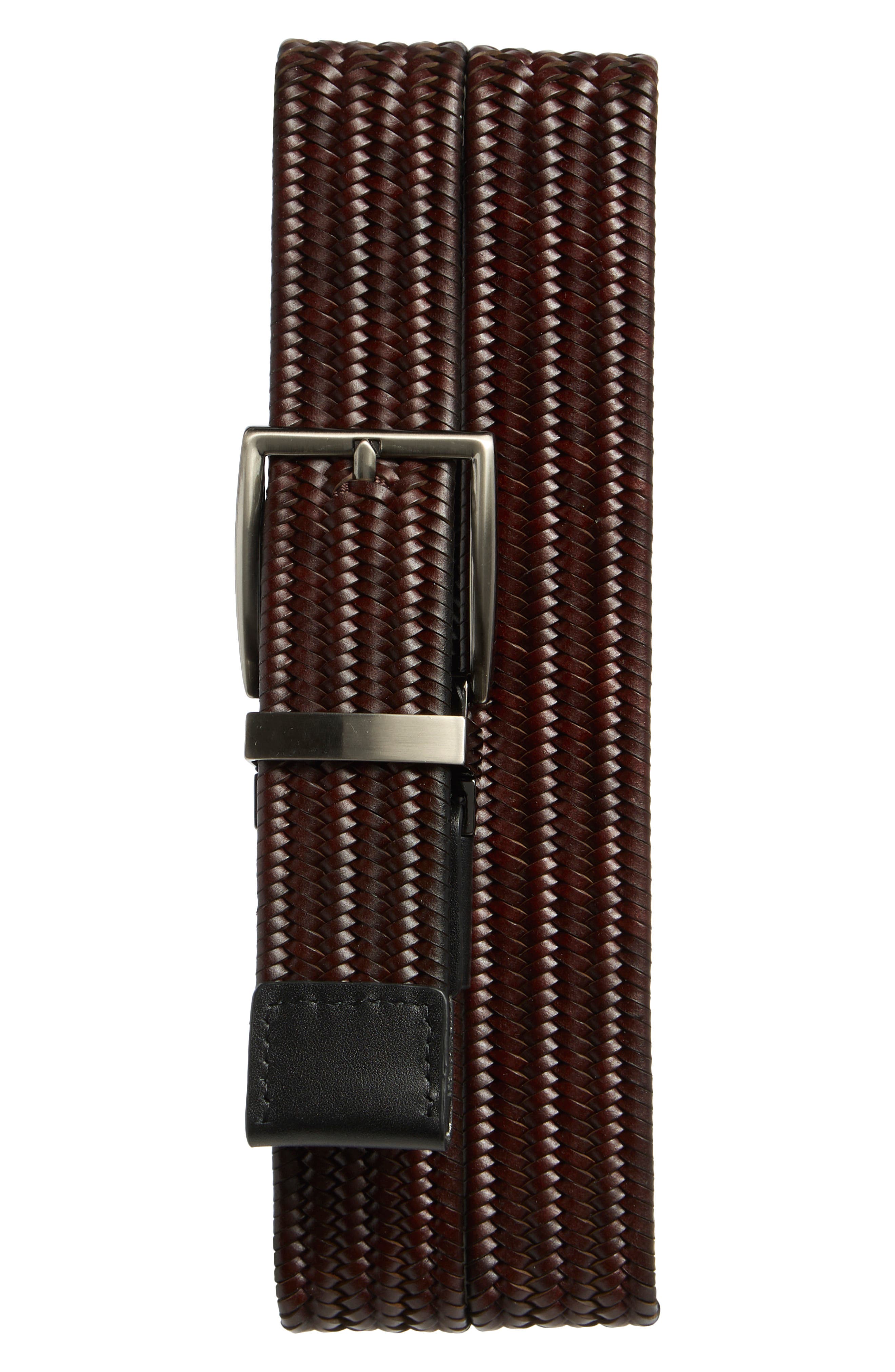 Ted Baker London Reversible Braided Leather Belt