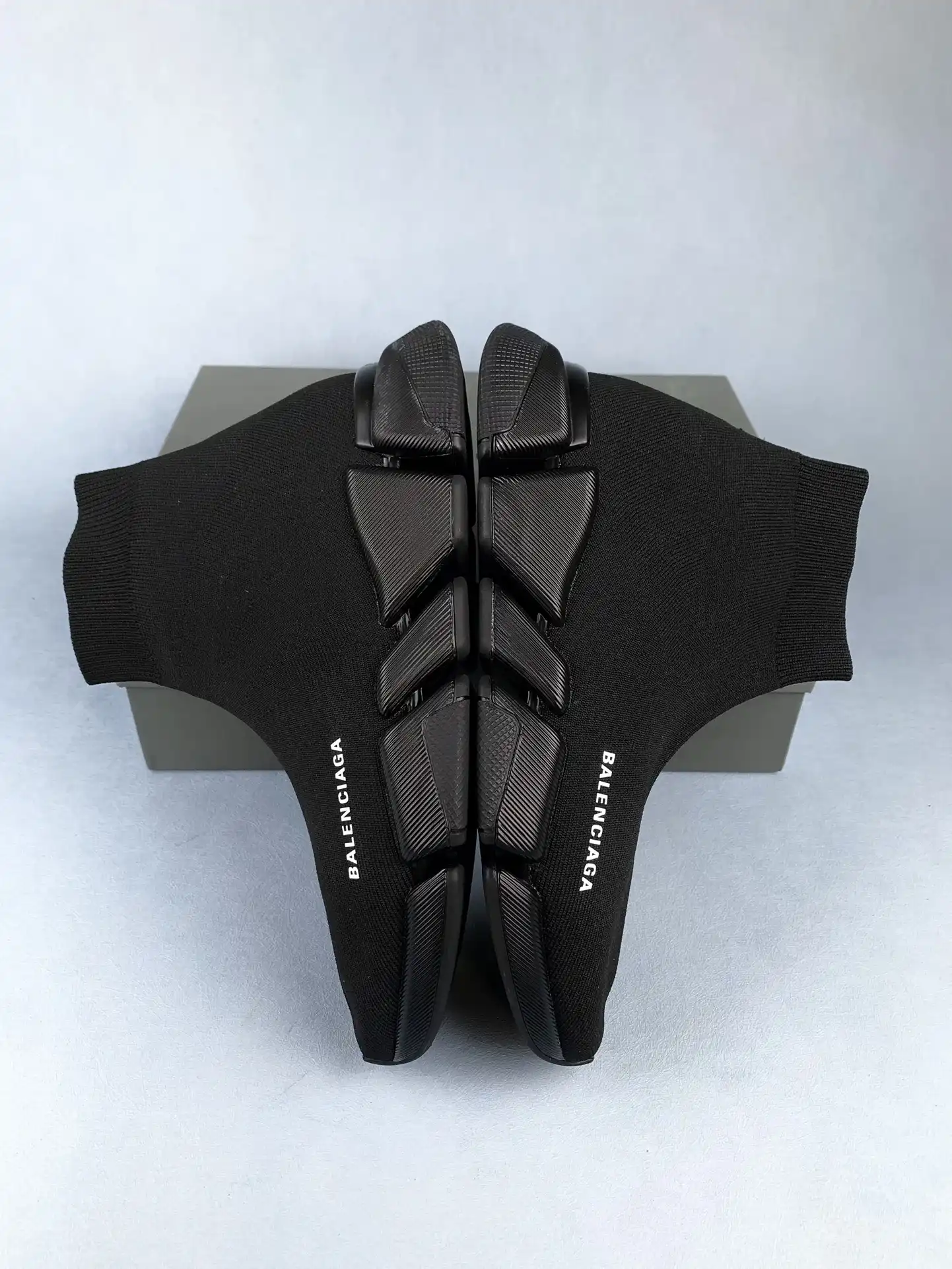 Balenciaga Speed 2.0 Recycled Knit Sneaker in Black product photo from LabelPicks