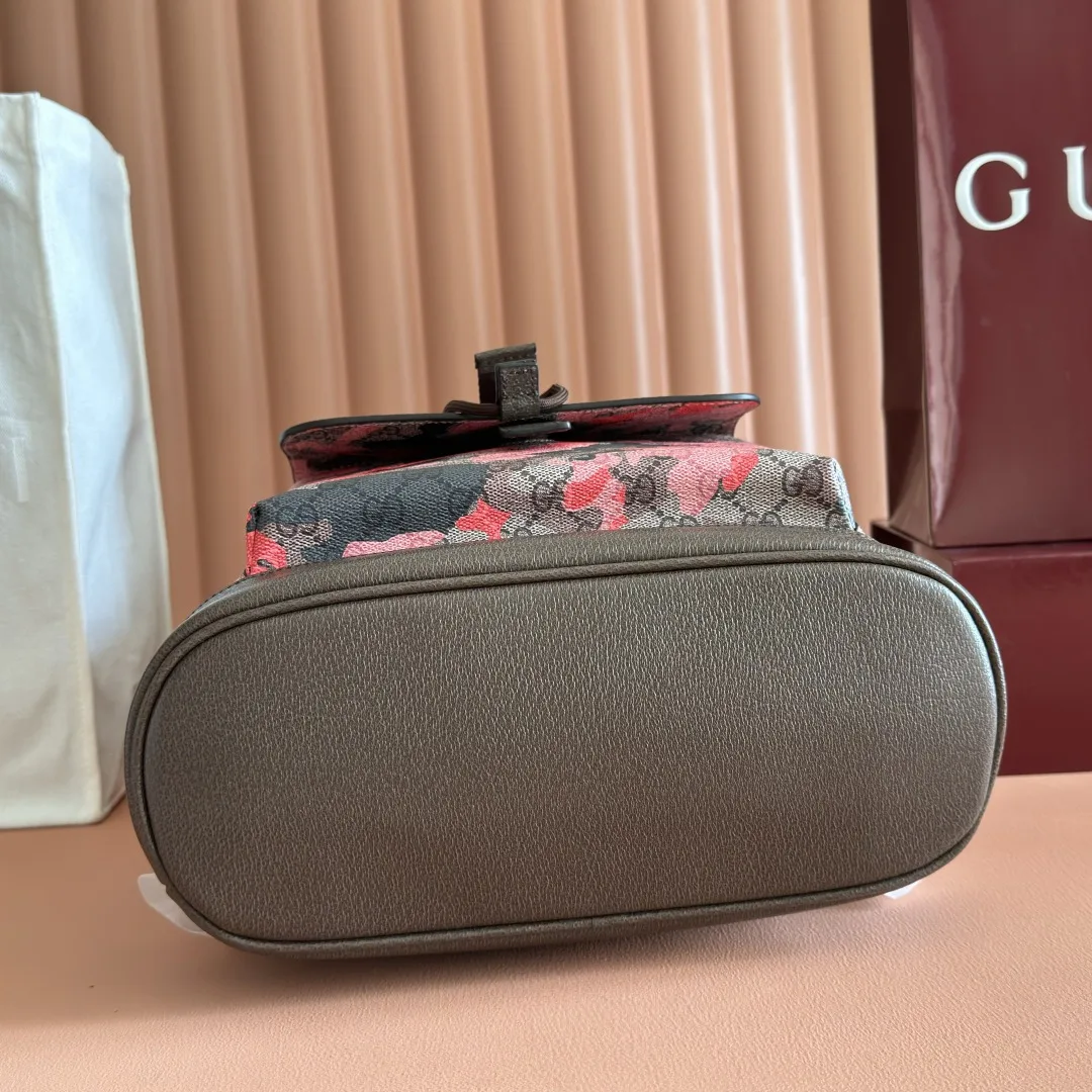 Gucci Pink GG Supreme Canvas Backpack product photo from LabelPicks