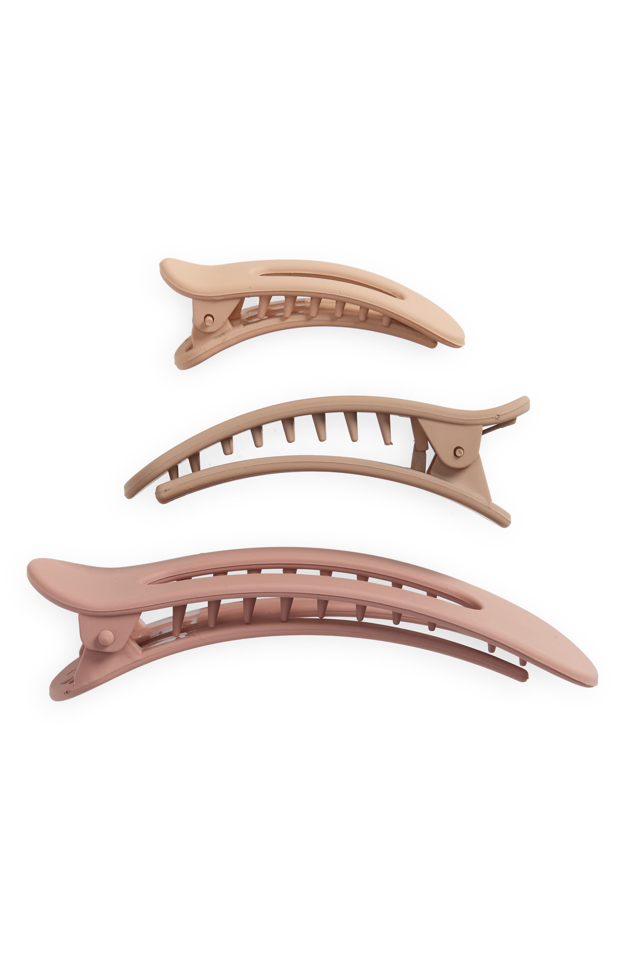 Kitsch Assorted 3-Pack Matte Flat Lay Claw Clips