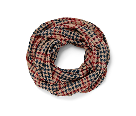 Karierter Fleece-Loop