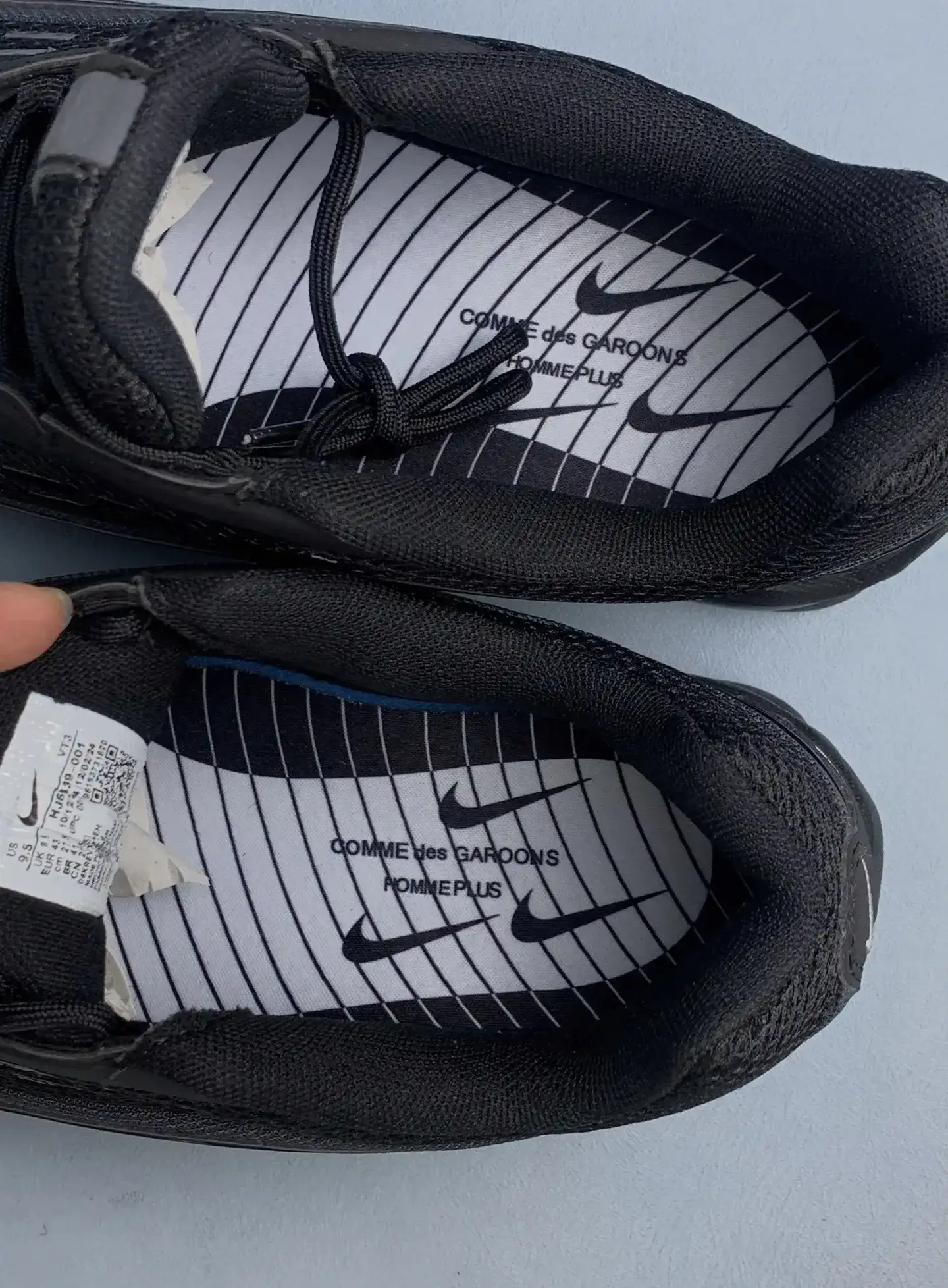 Comme des Garçons Homme Plus x Nike Air Max TL 2.5 “Black” - Black/Black/White product photo from LabelPicks