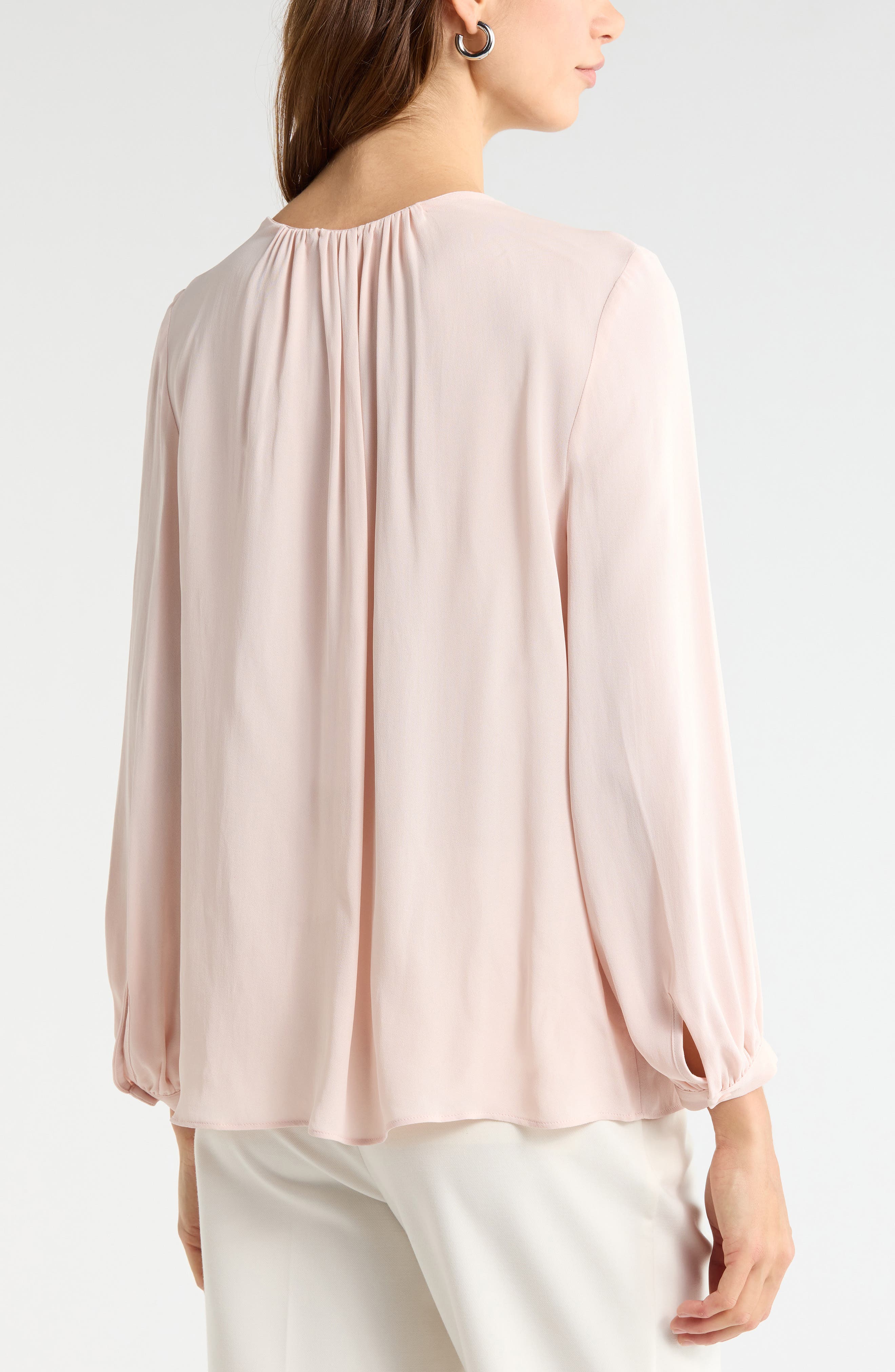 Nordstrom V-Neck Button-Up Top