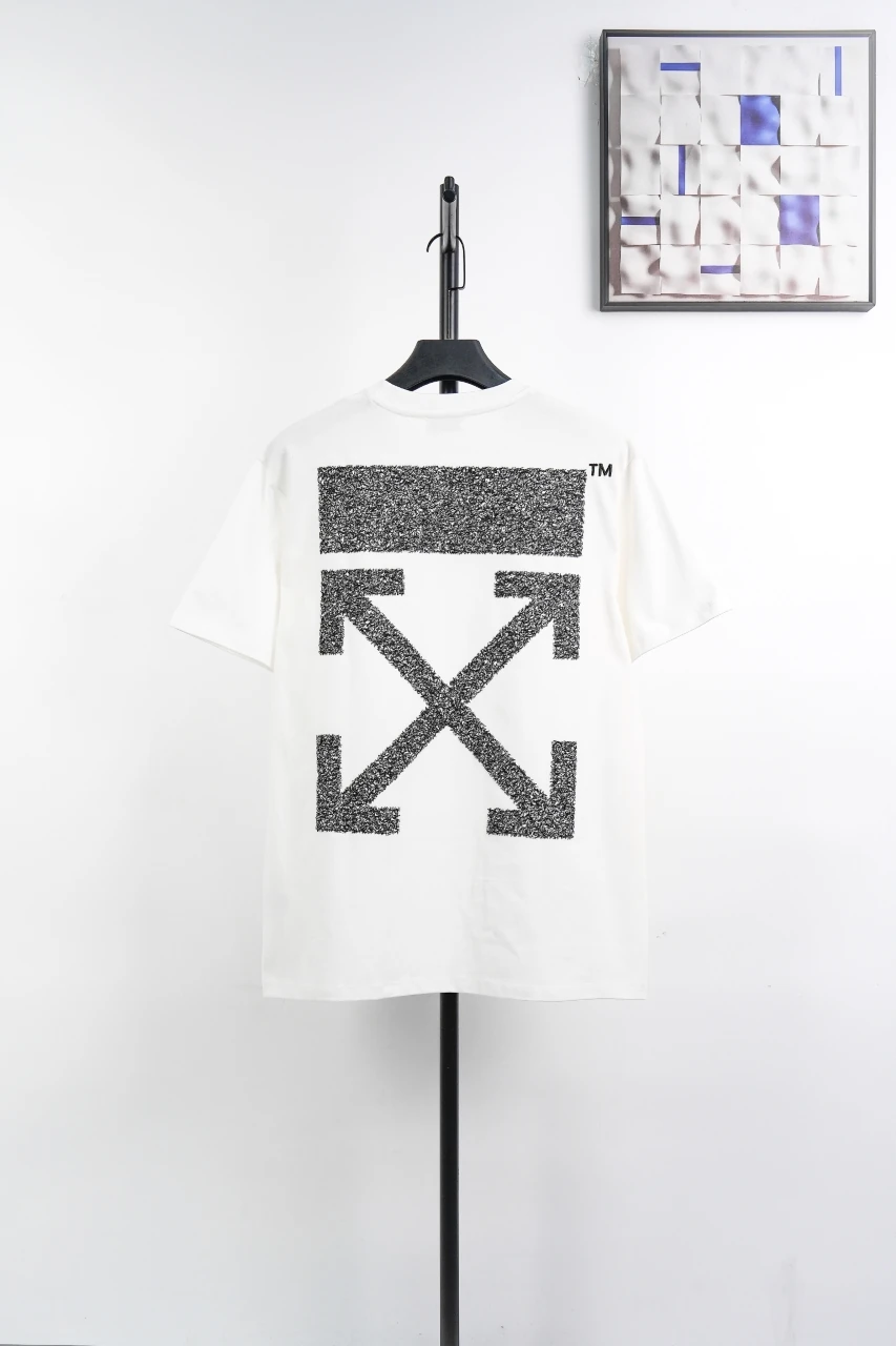 Off-White White Black Scribble Arrow Embroidered T-Shirt product photo from LabelPicks