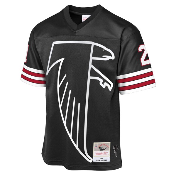 Deion Sanders Atlanta Falcons 1992 Throwback Fashion Jersey - Black