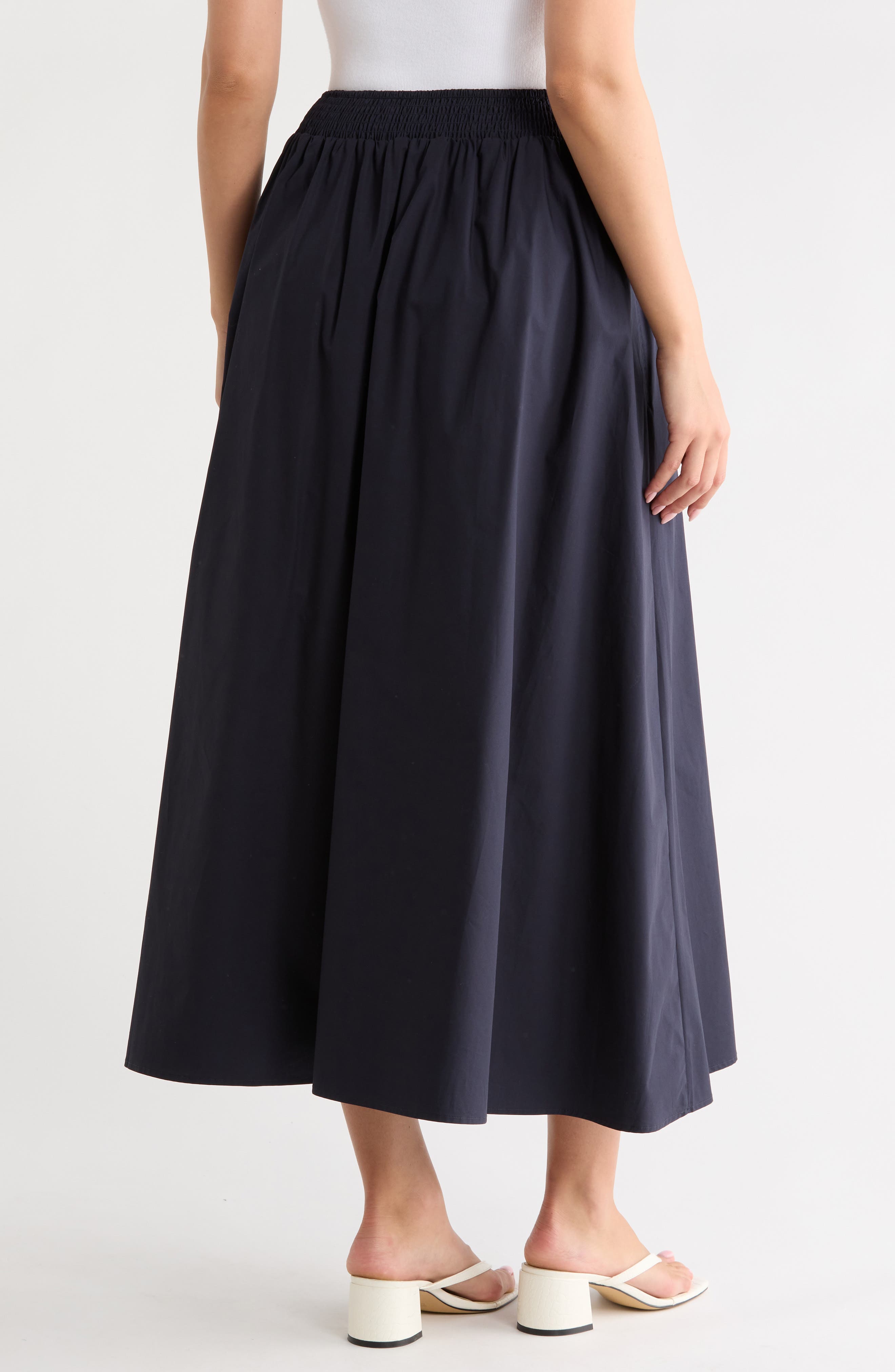 Susana Monaco Cotton Poplin Midi Skirt