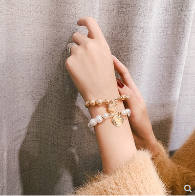 Baroque Pearl girl Bracelet transfer beads girl simple personality beads string beads