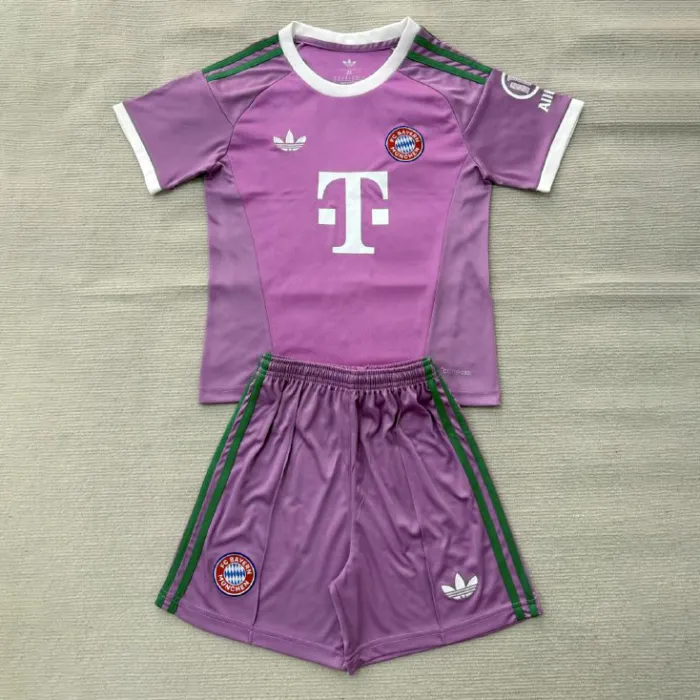 Kids Bayern Munich Away Goalkeeper Jersey Suit 26/27