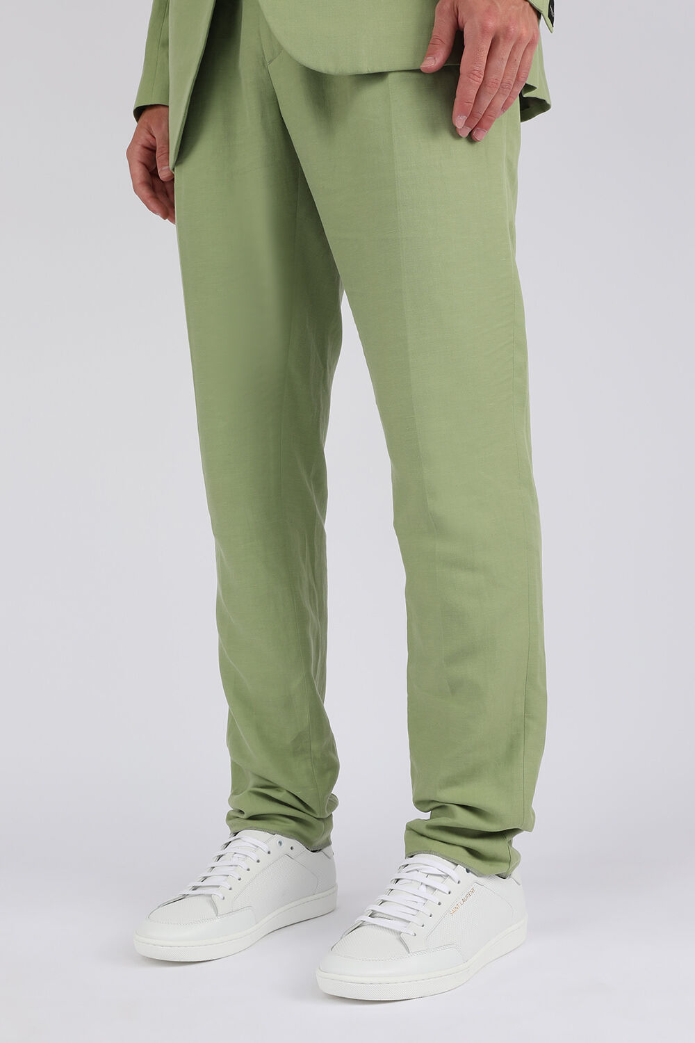 SAINT LAURENT נעלי סניקרס לבנות ברכיסה נמוכה