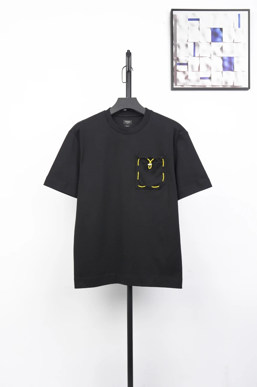 Fendi Black Drawcord Pocket T-Shirt product photo from LabelPicks