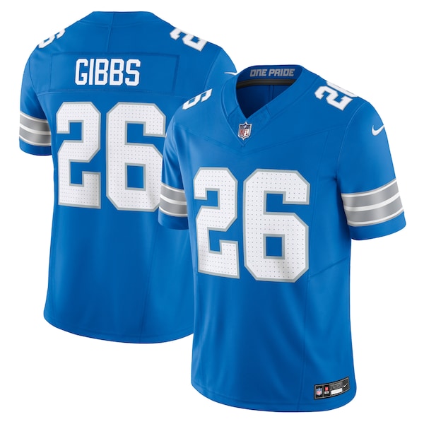 Jahmyr Gibbs Detroit Lions Nike Vapor F.U.S.E. Limited Jersey - Blue/White