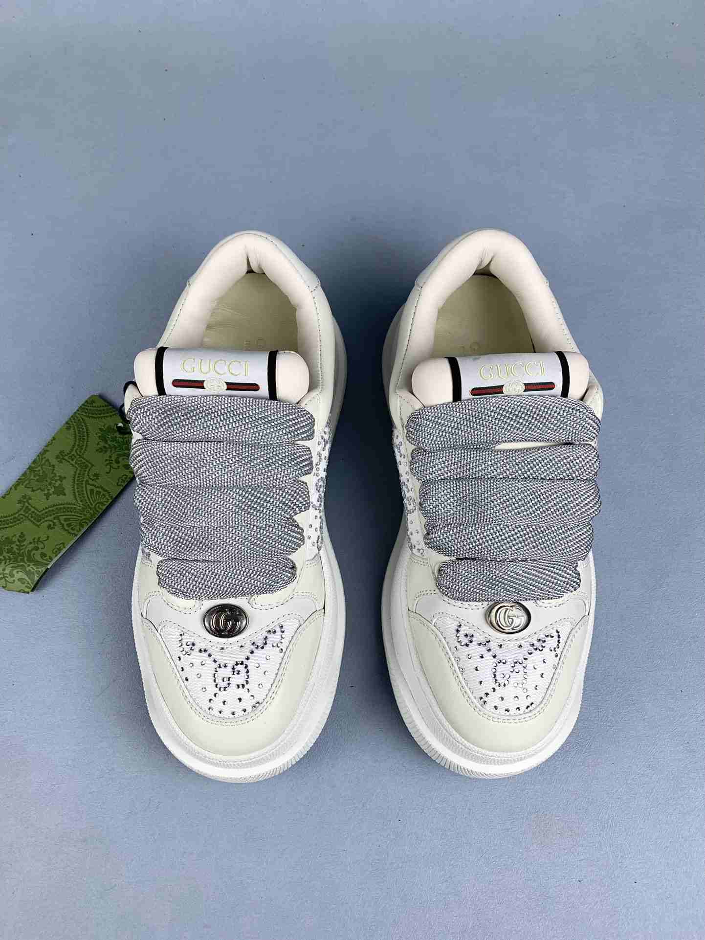 Gucci Re-Web sneaker with crystal chain