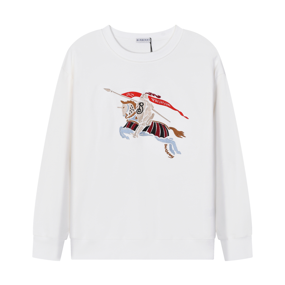 Warhorse Embroidered Print Long Sleeve Sweatshirt
