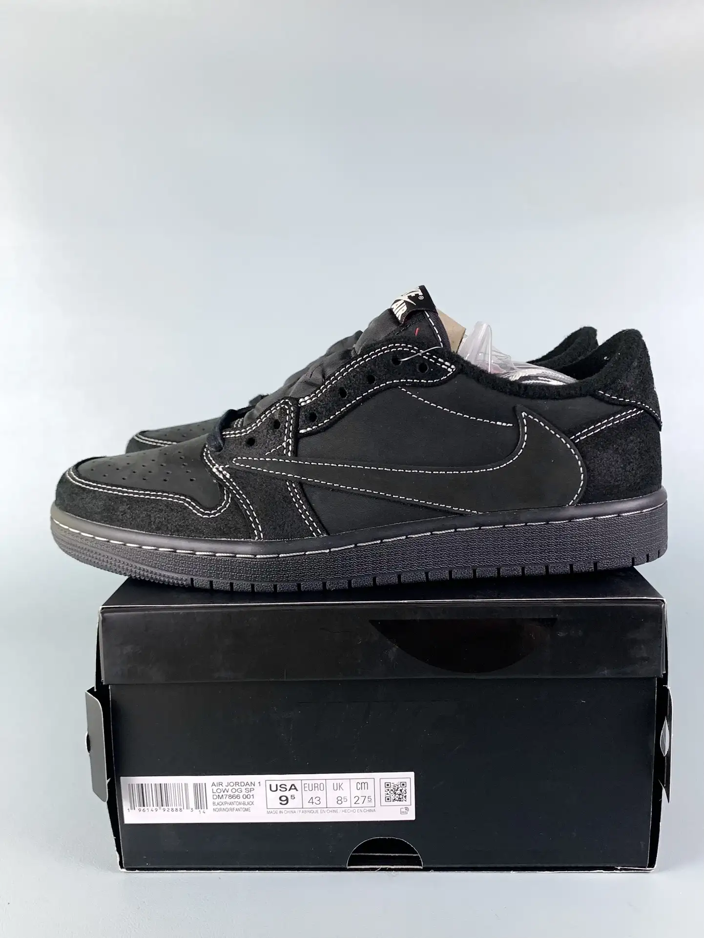 Travis Scott x Air Jordan 1 Low OG “Black Phantom” Shoes product photo from LabelPicks