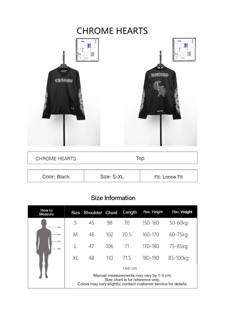 Chrome Hearts Black Sanskrit Mesh Hockey Long Sleeve Jersey product photo from LabelPicks