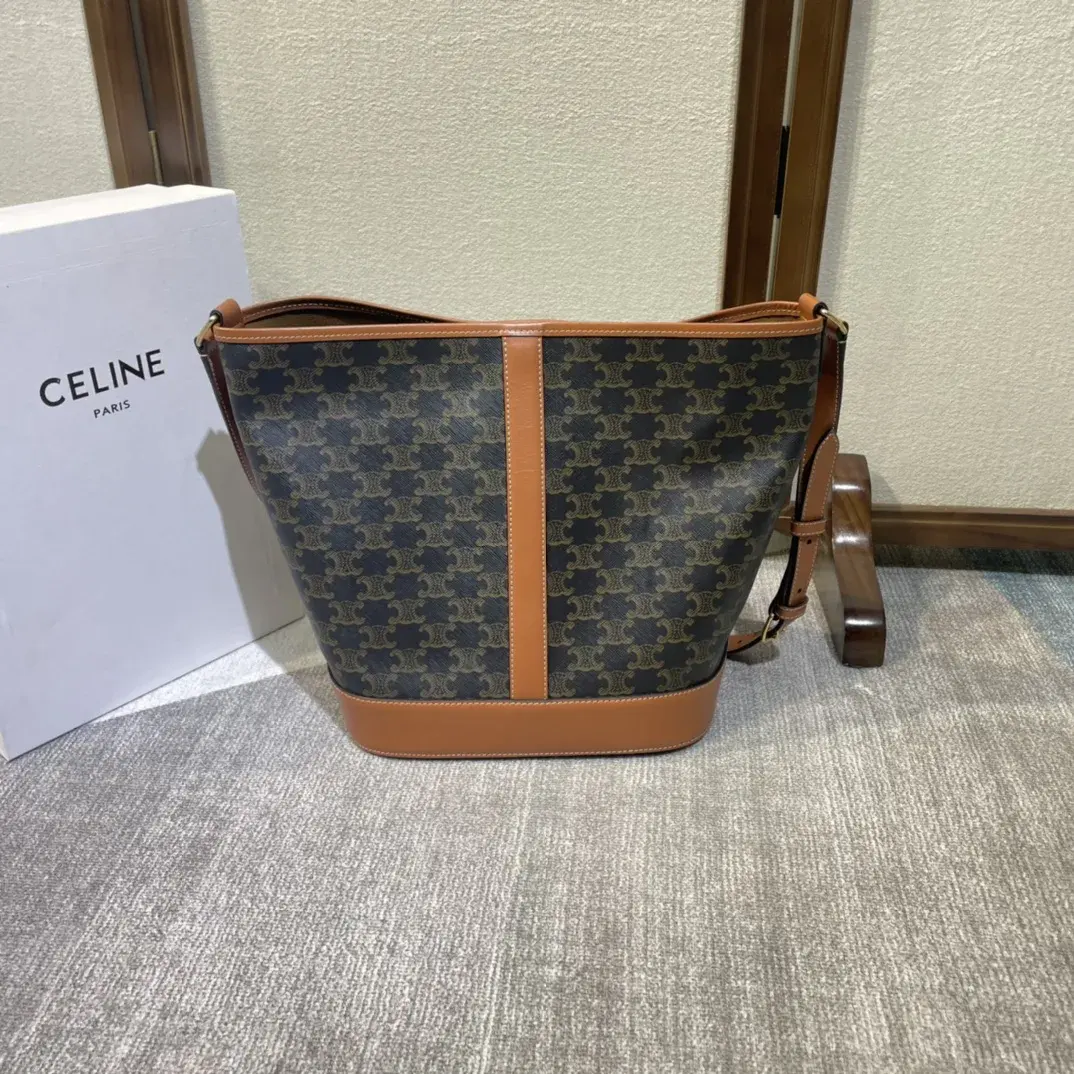 Celine Triomphe Canvas Folco Bucket Bag product photo from LabelPicks