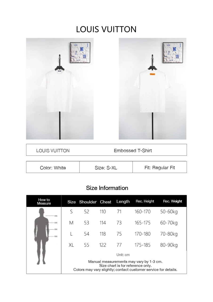 Louis Vuitton White Embossed T-Shirt product photo from LabelPicks