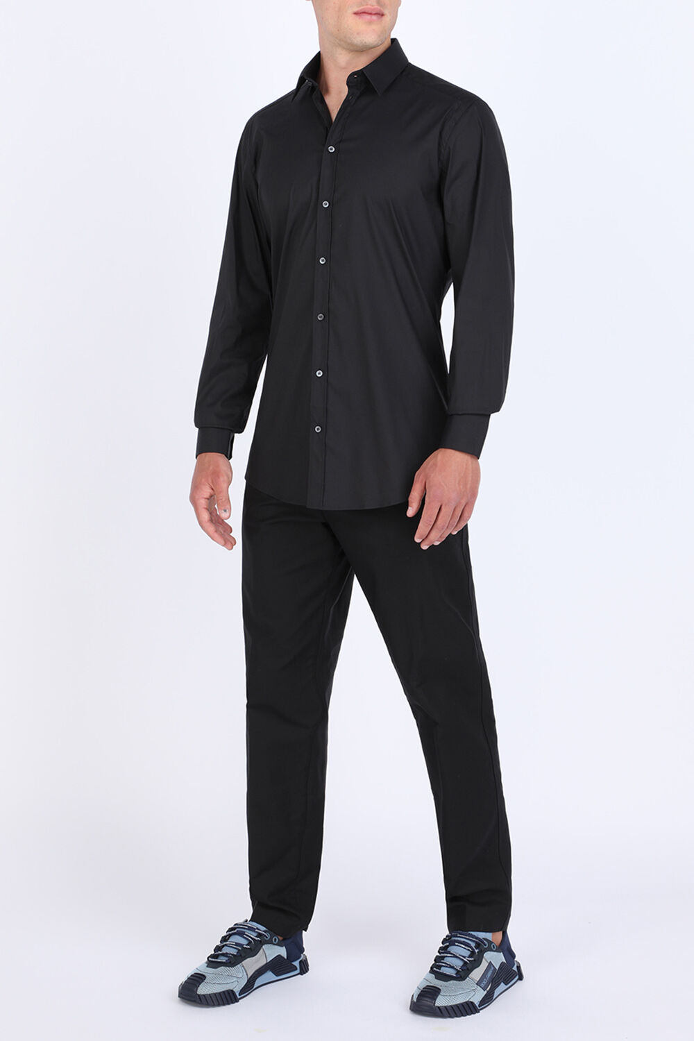DOLCE & GABBANA חולצת סלים מכופתרת