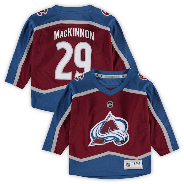 Nathan MacKinnon Colorado Avalanche Toddler Home Replica Player Jersey - Burgundy