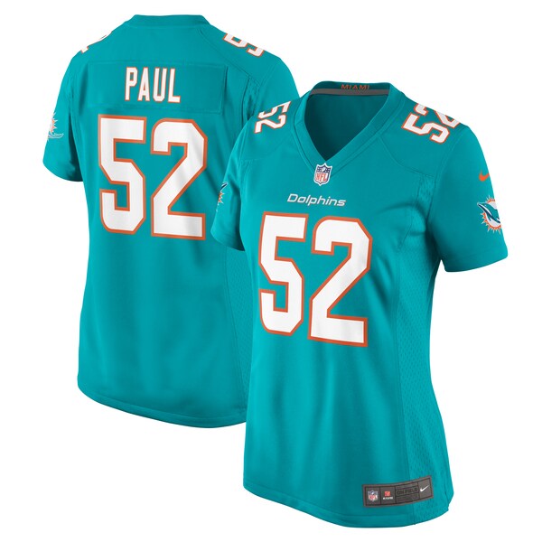 Patrick Paul Miami Dolphins Nike Women's  Game Jersey -  Aqua