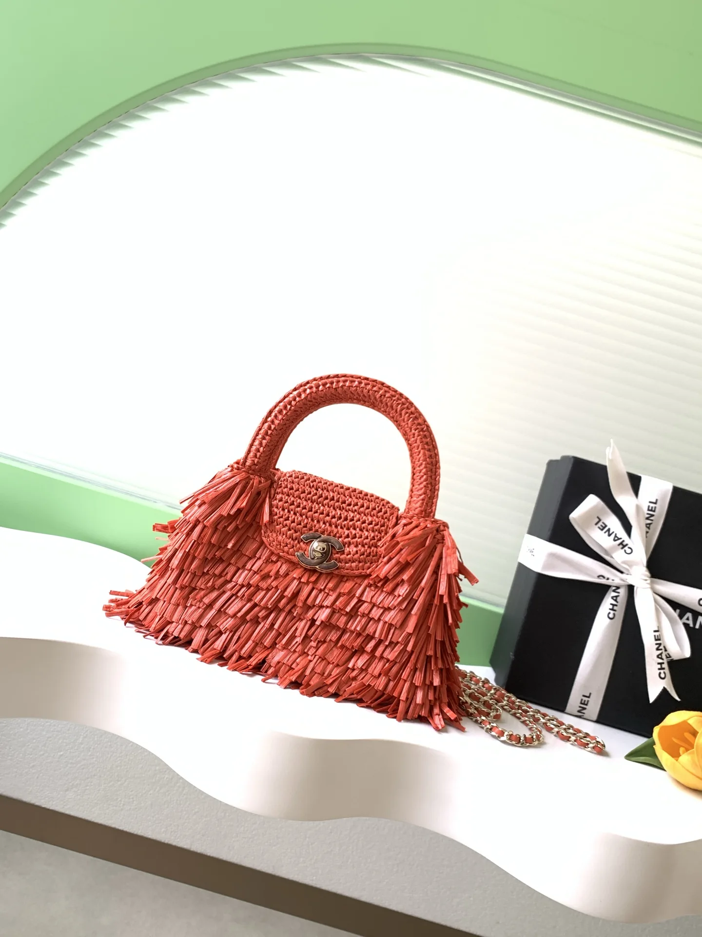 Chanel Straw Woven Top Handle Bag product photo from LabelPicks