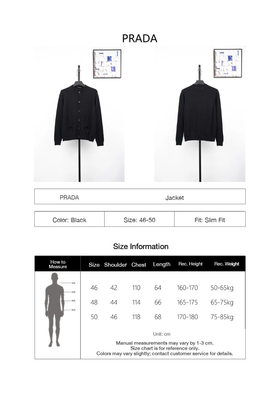 Prada Black Knit Cardigan with Back Triangle Logo product photo from LabelPicks