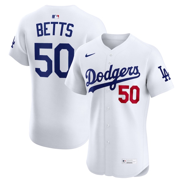 Mookie Betts Los Angeles Dodgers Nike Home Elite Player Jersey - White