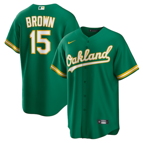 Seth Brown Oakland Athletics Nike Alternate Replica Jersey - Kelly Green/White