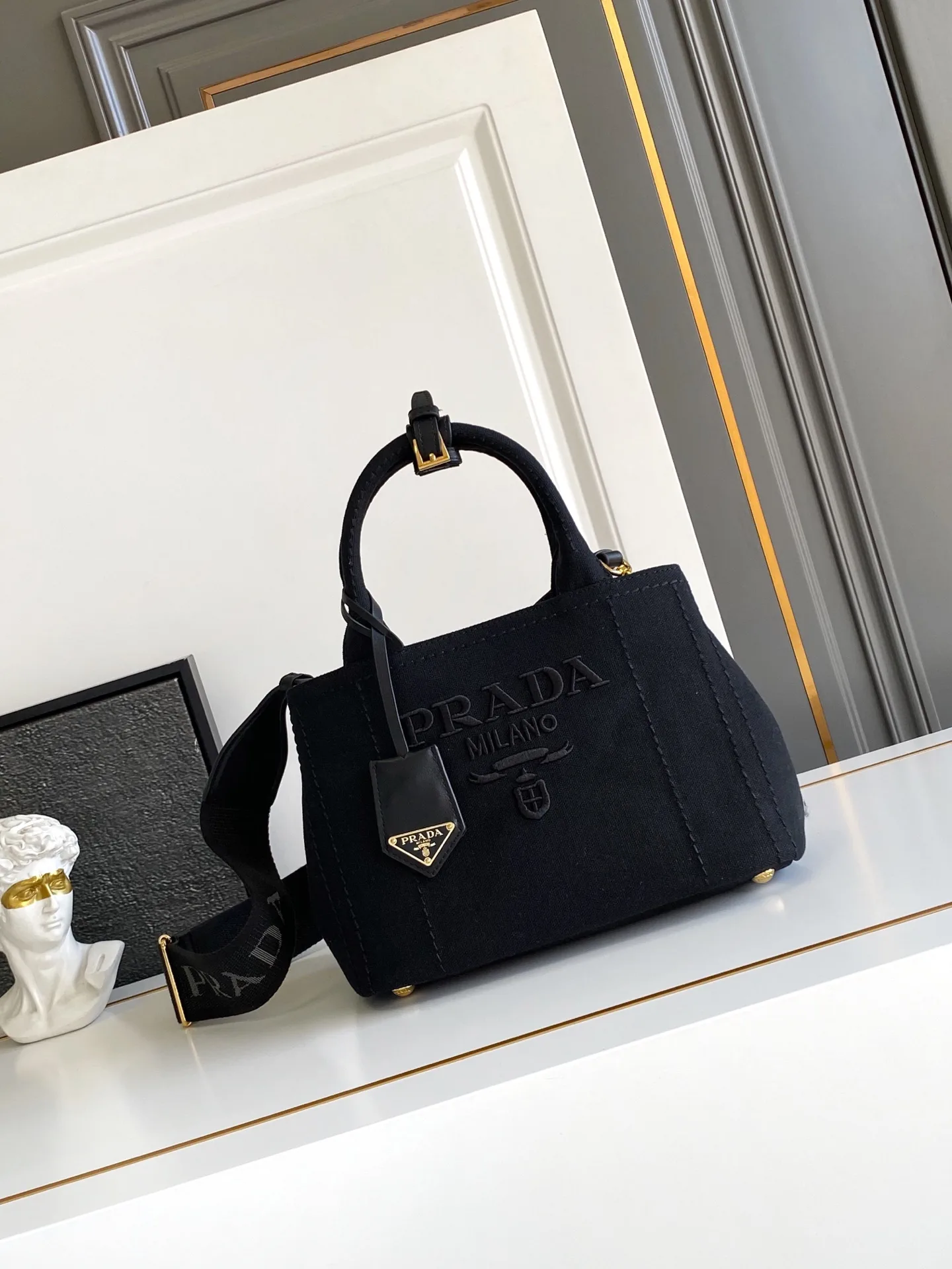 Prada Canvas and Leather Tote Bag product photo from LabelPicks