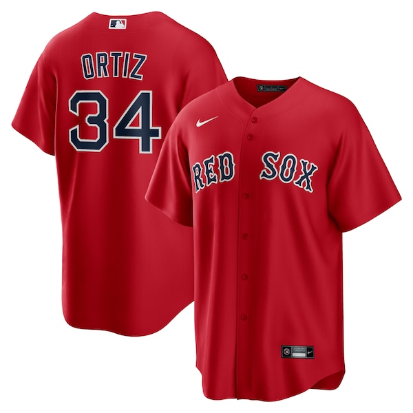 David Ortiz Boston Red Sox Nike Alternate Replica Player Jersey - Red/Gray/Navy/White