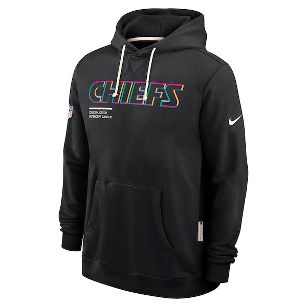 Kansas City Chiefs Nike Tall 2025 NFL Crucial Catch Sideline Standard Issue Dri-FIT Hoodie - Black