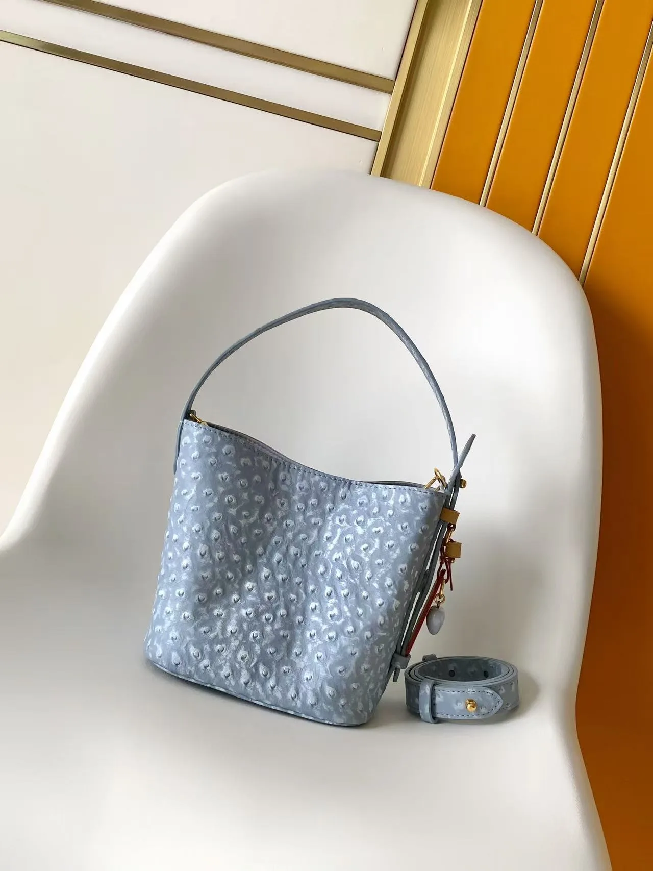 Louis Vuitton Black Grained Leather Bucket Bag product photo from LabelPicks