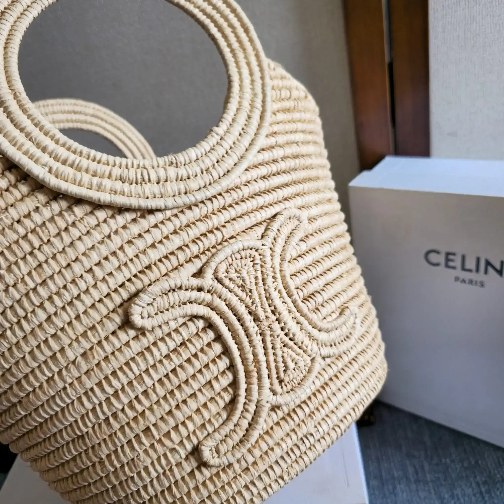 Celine Straw Woven Tote Bag product photo from LabelPicks