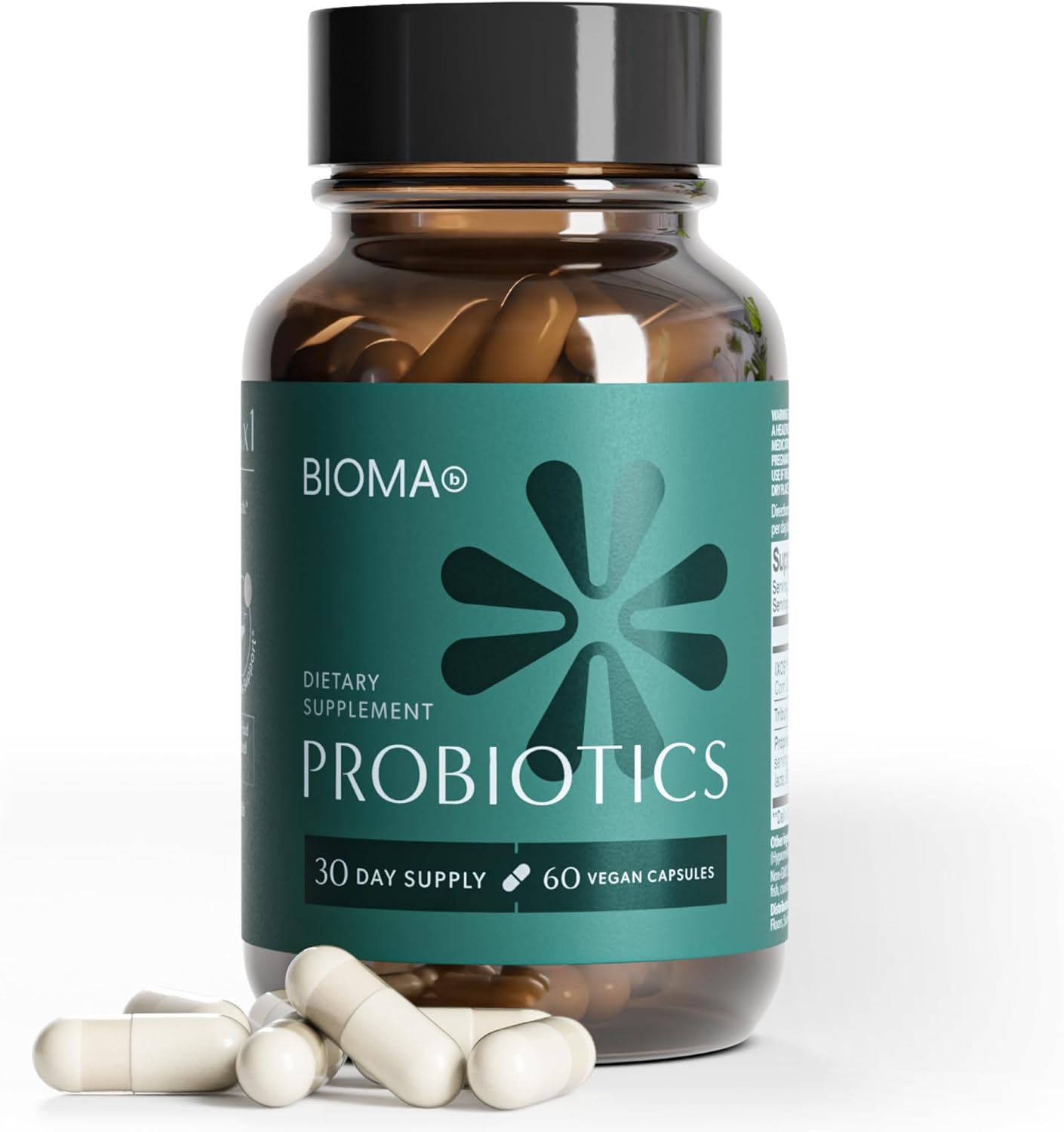 BIOMA Probiotics - Digestive Health Probiotic - Gut Support for Men & Women with Xylooligosaccharides, Tributyrin & Bifidobacterium - Vegan & Gluten Free - 60 Delayed-Release Capsules (30-Day Supply)