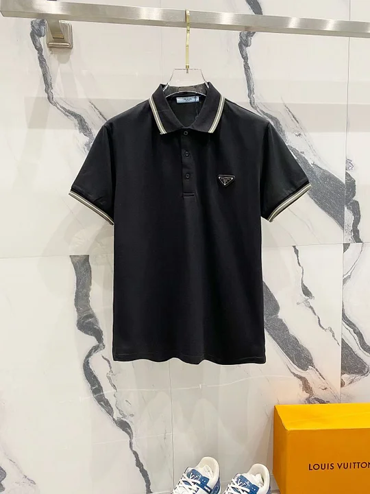 0421 Classic metal logo polo shirt