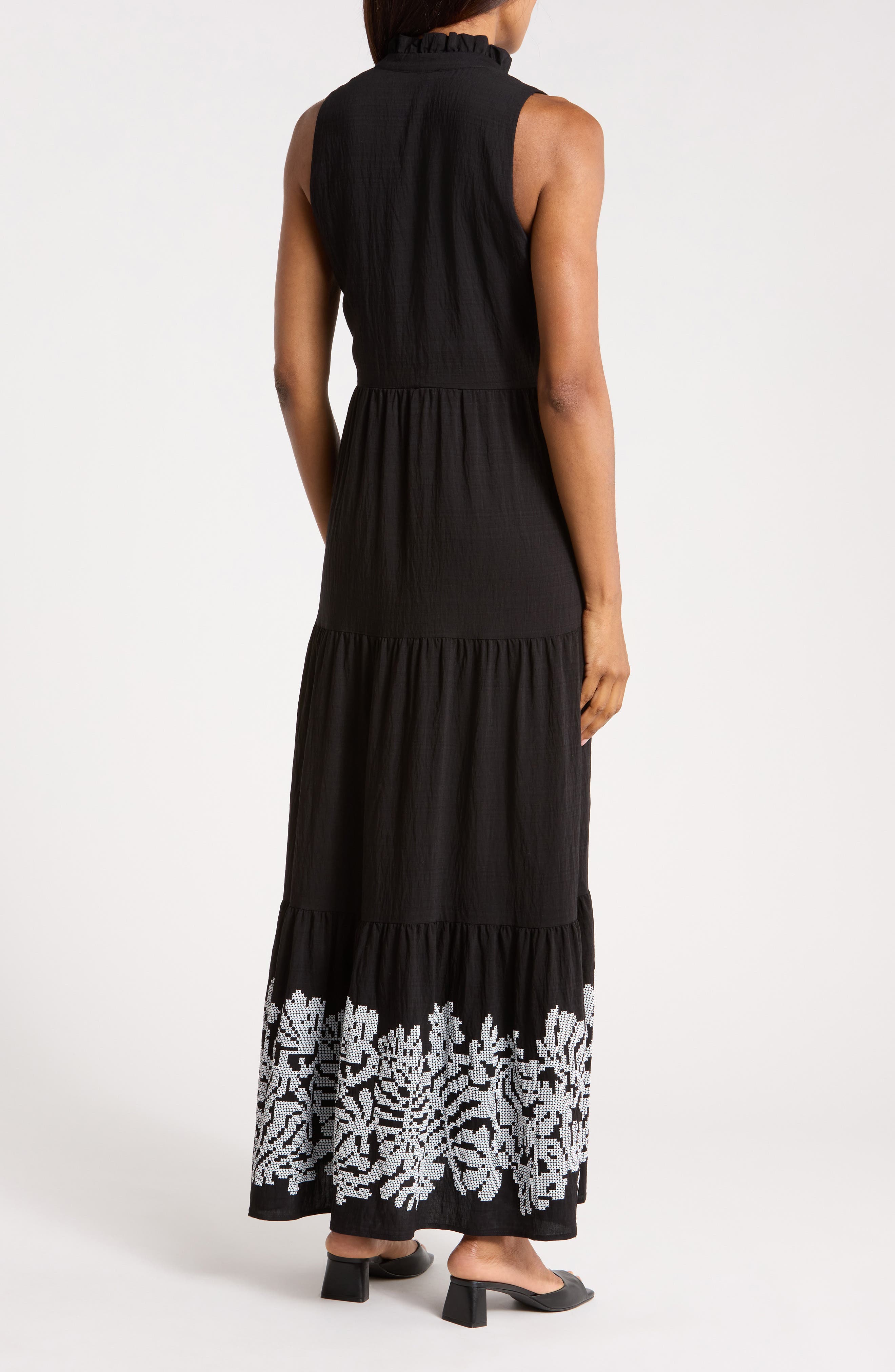 Halogen® Sleeveless Tiered Maxi Dress