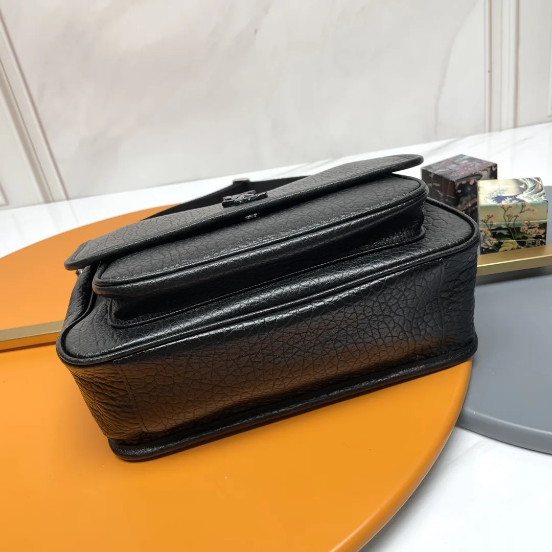 Saint Laurent Niki Black Grained Leather Crossbody Bag product photo from LabelPicks