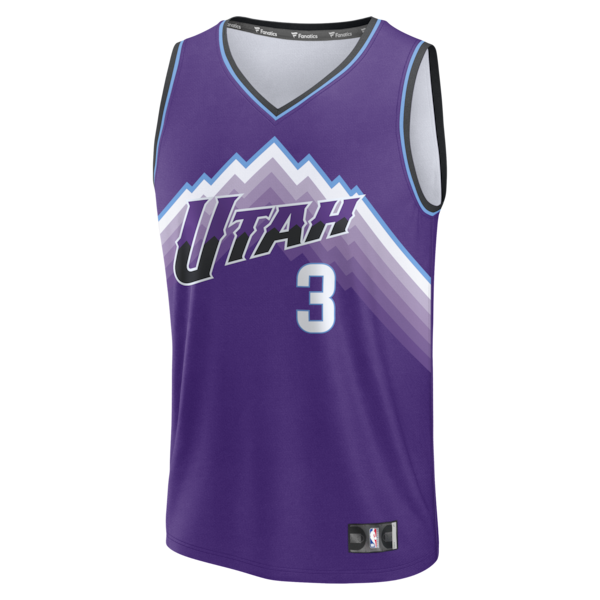 Keyonte George Utah Jazz  Fast Break Replica Jersey - Purple - Icon Edition