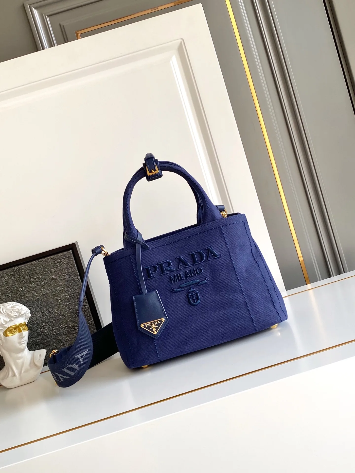 Prada Canvas and Leather Tote Bag product photo from LabelPicks