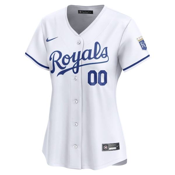 Kansas City Royals Nike Women's Home Limited Custom Jersey - White