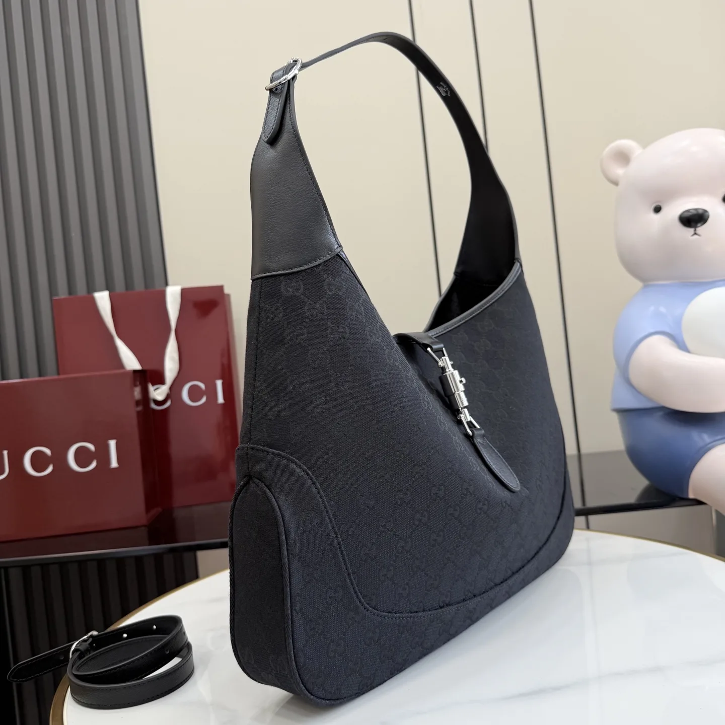 Gucci Jackie Black Quilted Leather Shoulder Bag product photo from LabelPicks