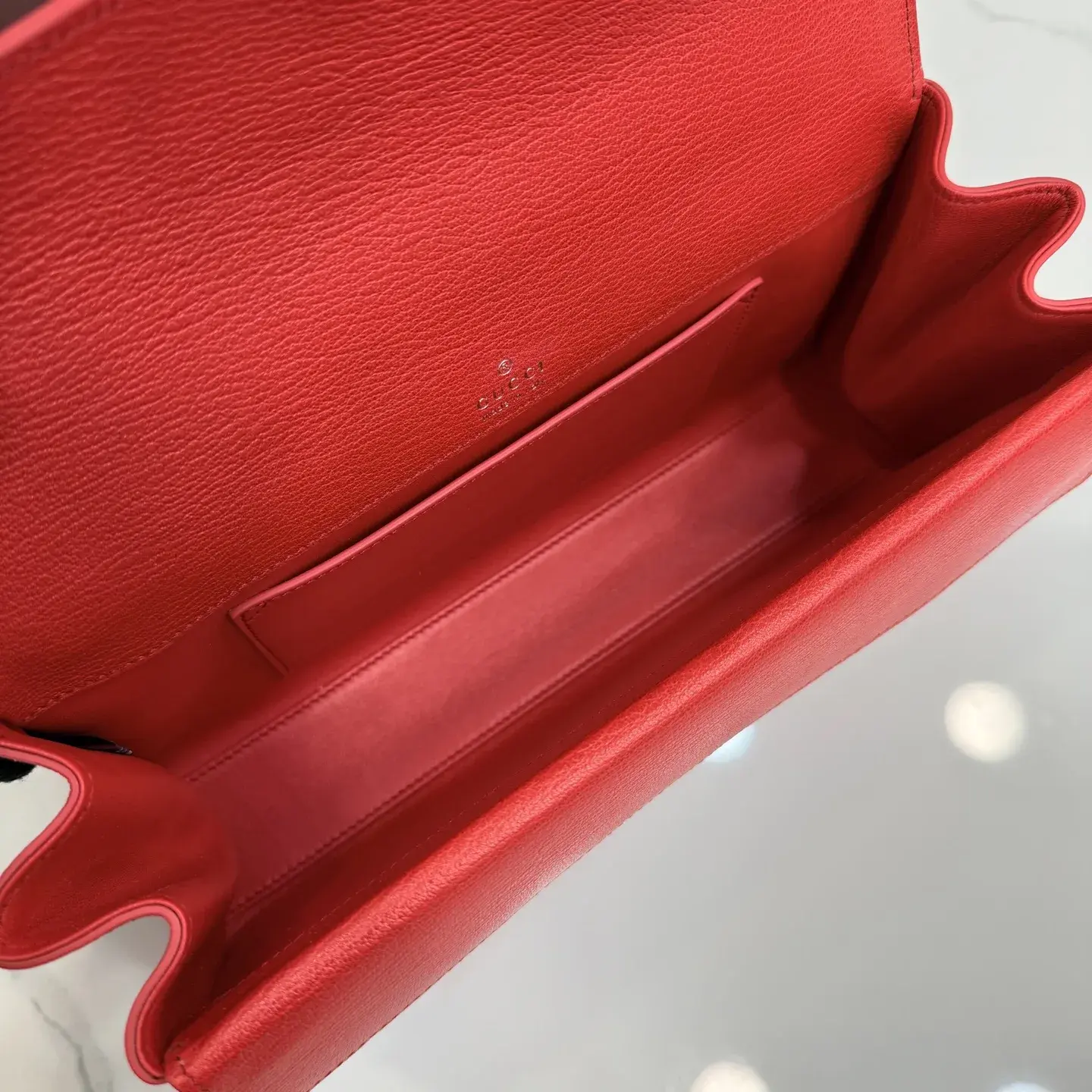 Gucci Dionysus Red Grained Leather Shoulder Bag product photo from LabelPicks