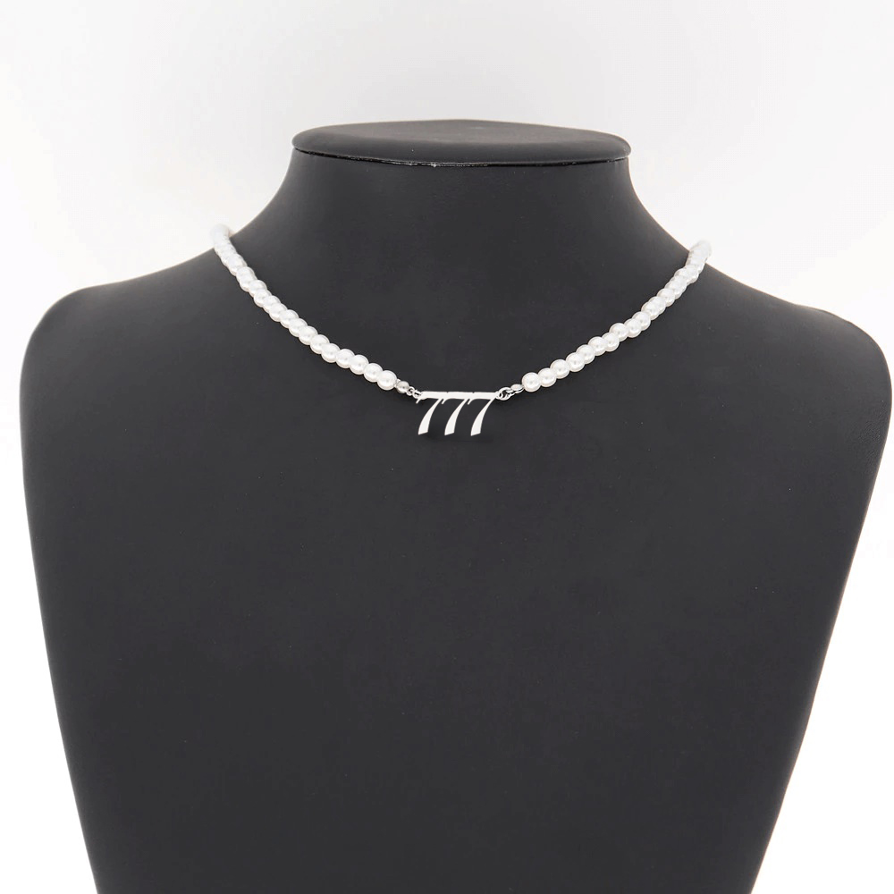 Angel Pearl Number Necklaces 111-999