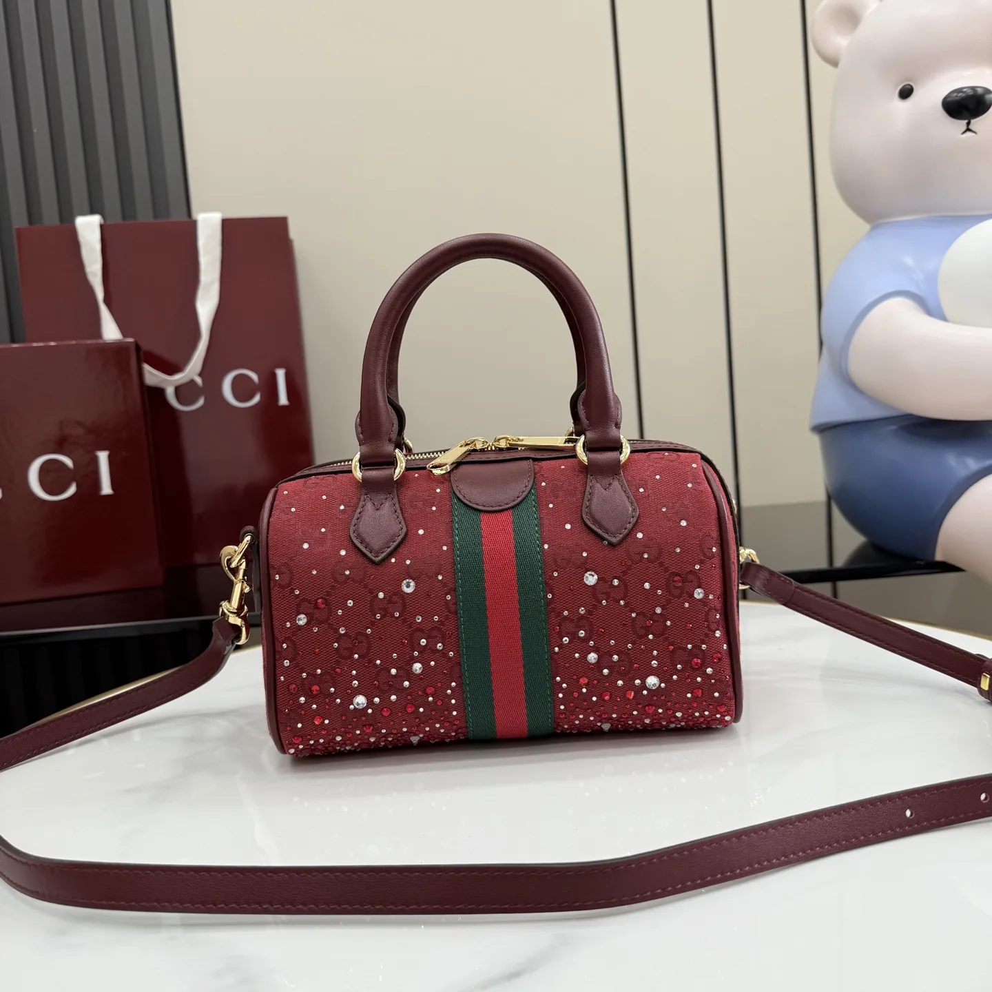 Gucci Ophidia GG Supreme Canvas Top Handle Bag product photo from LabelPicks