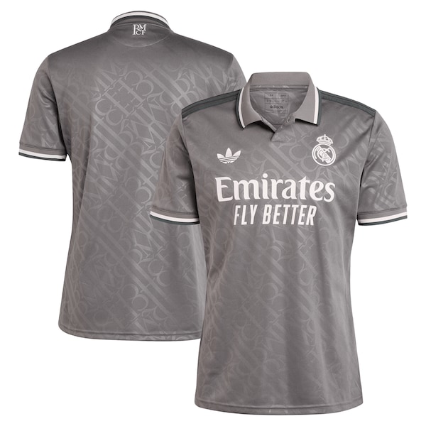 Los Merengues adidas Originals 2024/25 Third Replica Jersey - Charcoal