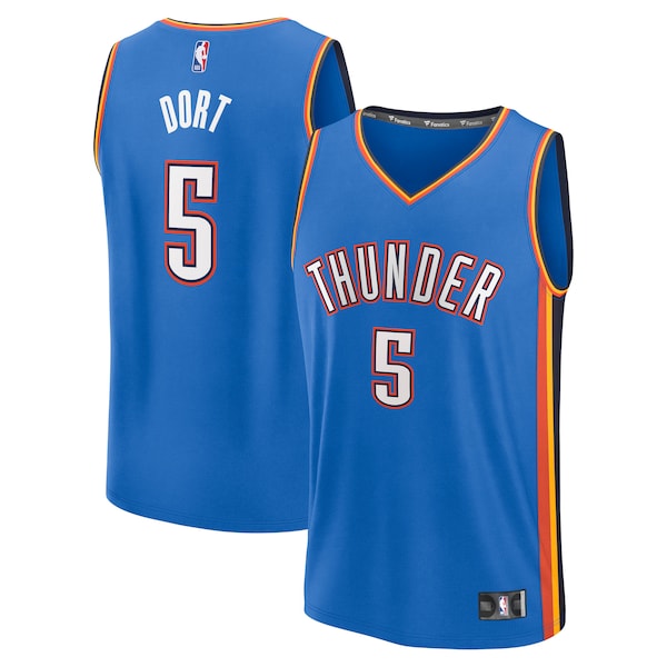 Luguentz Dort Oklahoma City Thunder  Fast Break Replica Player Jersey - Icon Edition - Blue