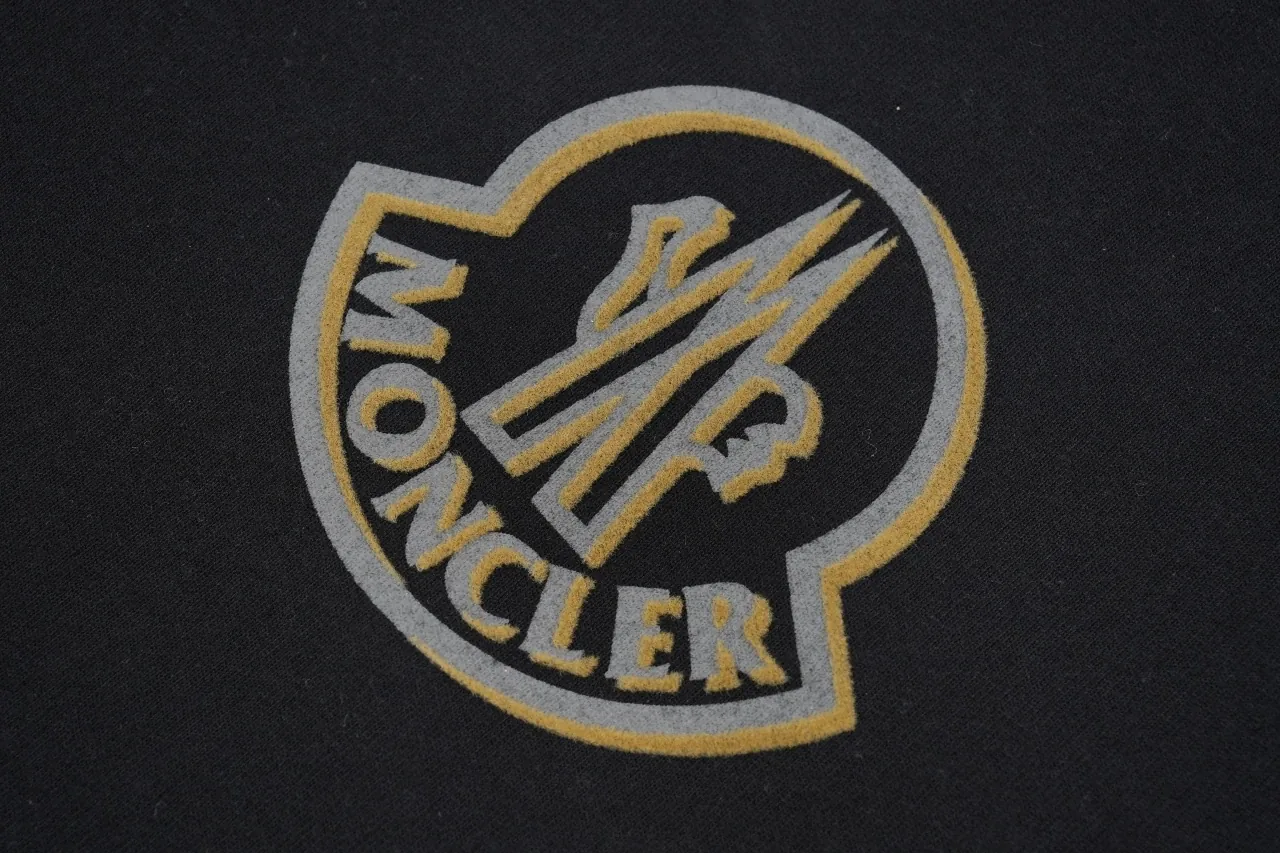 Moncler Black Flocked Logo T-Shirt product photo from LabelPicks